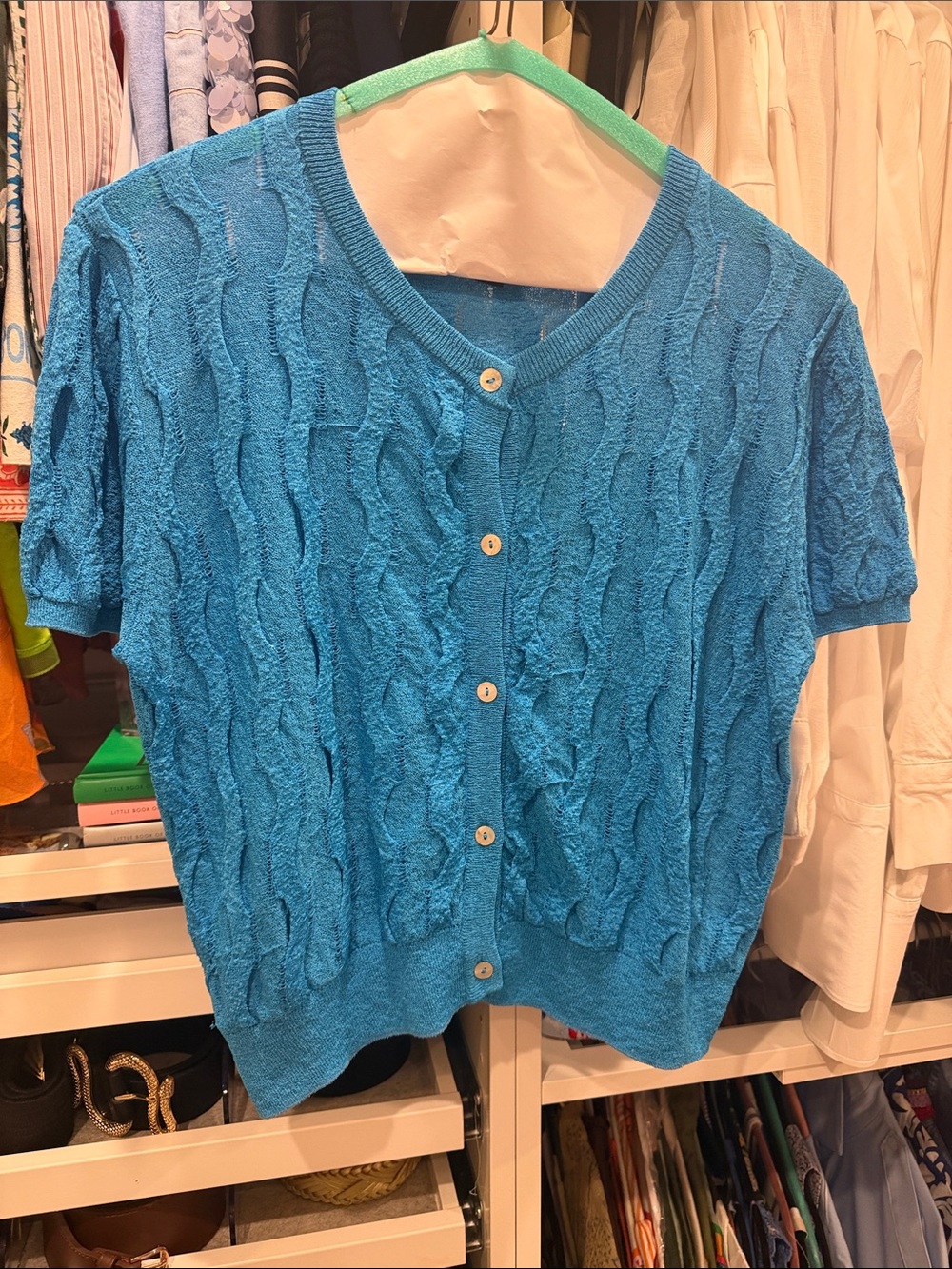 Zara Turquoise Knit Cardigan